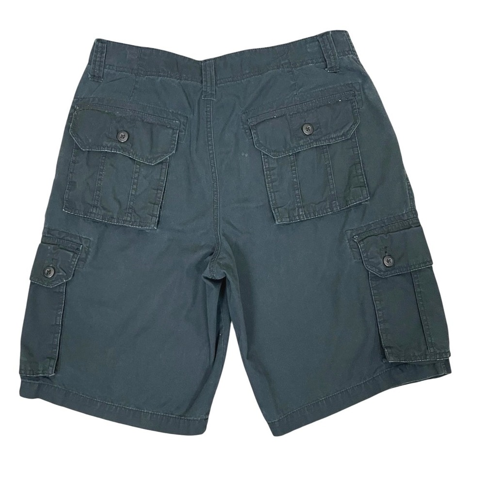 Ecko Unltd Mens Black Cargo Shorts 32 Y2K Streetwear Skater Baggy Hip Hop - Picture 4 of 14